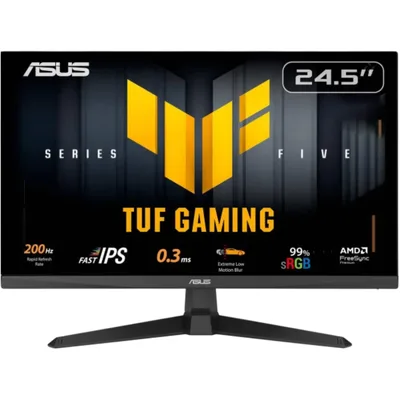 ASUS TUF VG259Q5A 25" Fast IPS Full HD 200Hz 0.3 ms HDR 10 Extreme Low Motion Blur DisplayWidget Center Adaptive-Sync w/ Speakers