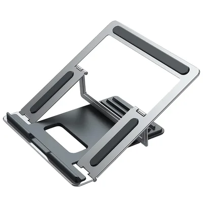 Laptop Holder Foldable Portable Tablet Computer Stand Cooling Collapsible Lifting Aluminum Alloy Stand for Desk Compatible wi Various Laptop