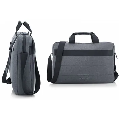 HP Essential 15.6 Inch (39.6 cm) Grey TopLoad Briefcase Messenger Bag for Laptop/Chromebook/Mac