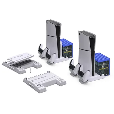 Dobe PS5 Slim Charging Dock with Cooling Fan PlayStation 5 Slim