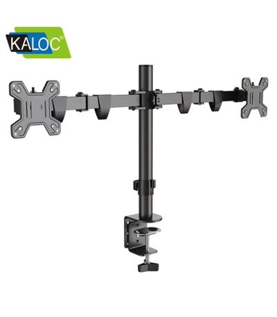 Kaloc KLC-DW220-J Dual Monitor Desk Mount Stand up to 27-Inches