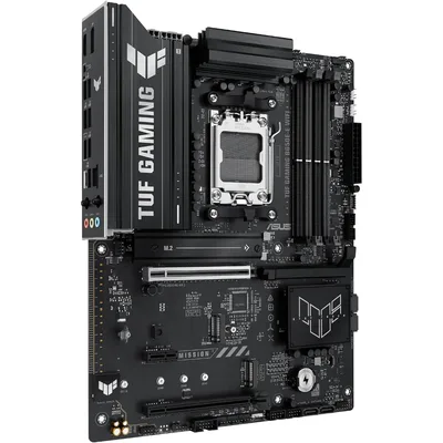 ASUS TUF GAMING B650E-E WIFI AMD AM5 B650 ATX motherboard, 8+2+1 80A DrMOS stage, DDR5, PCIe 5.0 Ready, 3x M.2, Wi-Fi 6E, 2.5 Gb LAN, DisplayPort, HDMI™, USB 20Gbps Type-C®, BIOS FlashBack™, Aura Sync