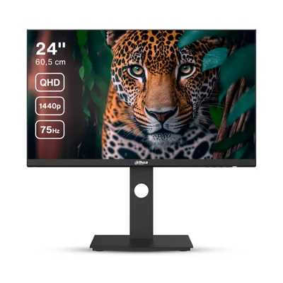Dahua LM24-P301A 24" IPS QHD 2K 75Hz OD 	6 ms Adjustable Stand w/ 1x HDMI, 1x DisplayPort x Audio out- Black