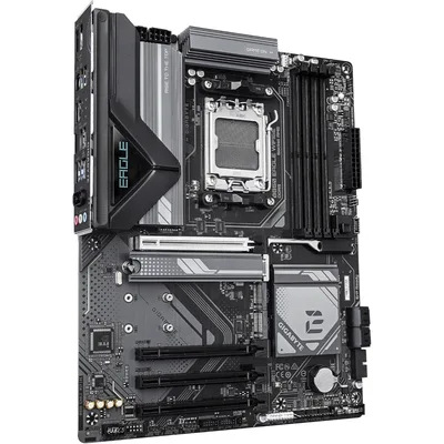 GIGABYTE B850 Eagle WIFI6E AMD AM5 ATX Motherboard, Support AMD Ryzen 9000/8000/7000 Series, DDR5, 8+2+2 Power Phase, 3X M.2, PCIe 5.0, USB-C, WIFI6E, GbE LAN, EZ-Latch