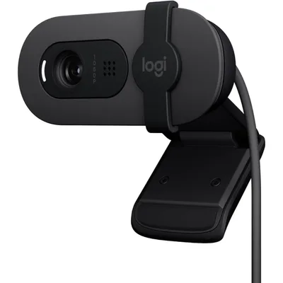 Logitech BRIO 90 - 1080P Full HD Webcam, RightLight 2, Integrated Privacy Cover, Omnidirectional Microphone, USB-A Plug-and-Play