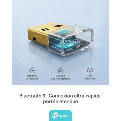 TP-Link UB600 Bluetooth 6.0 Bluetooth USB Flash Drive for Mouse/Keyboard/Headphone/Cellphone/Controller, Plug & Play, Only for Windows 11/10/8.1/7