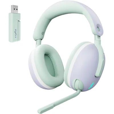 PXN Wireless Gaming Headset with Microphone 2.4 Ghz Stereo Surround Sound Headphones with 40MM Drivers, RGB Lighting, 2.4G USB & Type-C for PC,PS5,PS4, Switch, Mac, Laptop, Mobile (Blue)