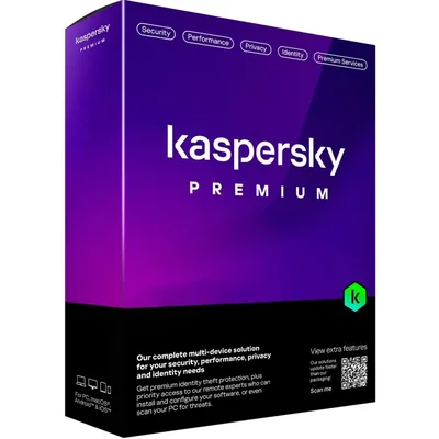 Kaspersky Premium Total Security 2024 | 3 Devices | 1 Year | Anti-Phishing and Firewall | Unlimited VPN | Password Manager | Parental Controls | 24/7 Support | PC/Mac/Mobile