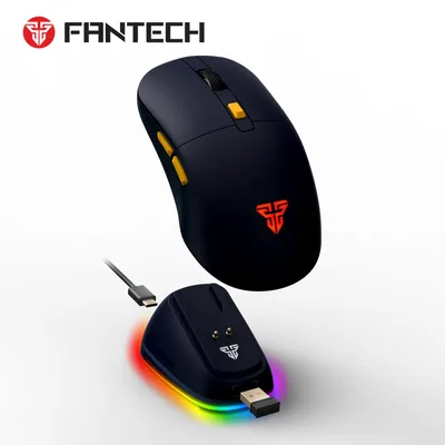 FANTECH WG9RD Wireless Gaming Mouse with Charging Magnetic Base Three Mode 12000DPI Customized E-sports Gamer Mouse-B