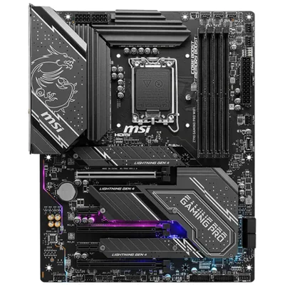 MSI Z790 GAMING PLUS WIFI 6E LGA 1700 Intel Z790 Supports 14th/ 13th Gen DDR5 2.5Gbps LAN 4x M.2 EZ Debug LED Motherboard
