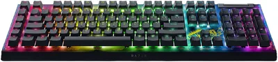 Razer BlackWidow V4 X Fortnite Edition Mechanical Keyboard, Razer Yellow Switches, Wired Connectivity, Multi-Functional Roller, Doubleshot ABS Keys, ENG Layout, Black