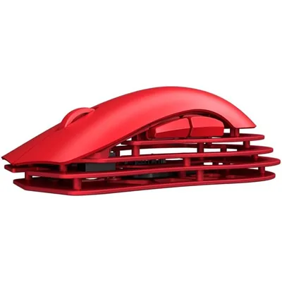 AJAAZ M259 Magnesium Aluminum Alloy Mouse, BT/2.4G/USB-C Lightweight Mice Red