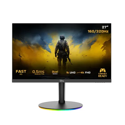 Twisted minds Dual Switch Gaming Monitor TMDX27B 27" FHD, 160/320Hz, MPRT 0.5ms, HDMI 2.1, Fast IPS (Support PS5) - Black 