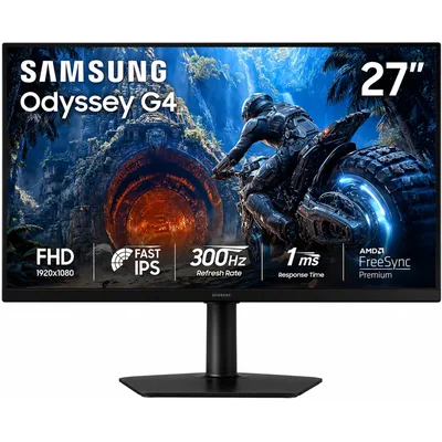 Samsung Odyssey G4 G40H 27-inch FHD 300Hz Fast IPS Gaming Monitor Black