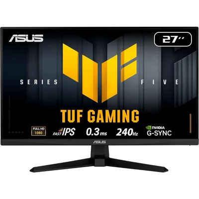 ASUS TUF Gaming VG279QM5A Gaming Monitor 27" Full HD Fast-IPS panel, 240Hz, 0.3ms , HDR10, G-SYNC® compatible, AMD FreeSync™ Premium, ELMB SYNC, 99% sRGB, DisplayWidget Center, Gaming AI w/ Speakers