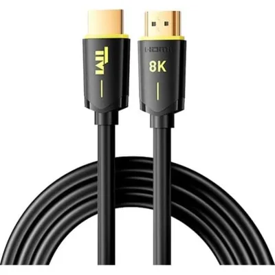 Twisted Minds 8K HDMI Cable – Ultra High-Speed HDMI 2.1 Cable, 8K@60Hz, 4K@120Hz, HDR+, eARC, VRR, HDCP 2.3/2.2, 3D Support  TM-8KHDMI-2M