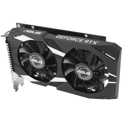ASUS Dual GeForce RTX 3050 6GB GDDR6 OC Edition Axial-tech Fan Design 0dB Technology Steel Bracket