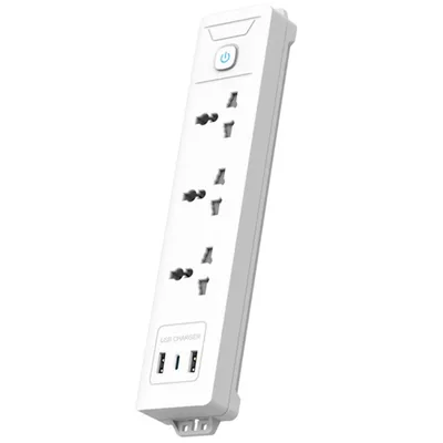LINKCOMN Power Strip (3 Sockets + 1 TYPE-C + 2 USB // 1.6m Power Cord) [ LC-PS303 ]