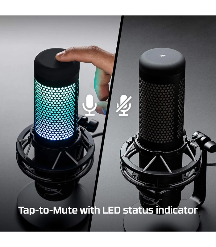 HP HyperX QuadCast S RGB USB Condenser Microphone for PC, PS4, PS5 and Mac