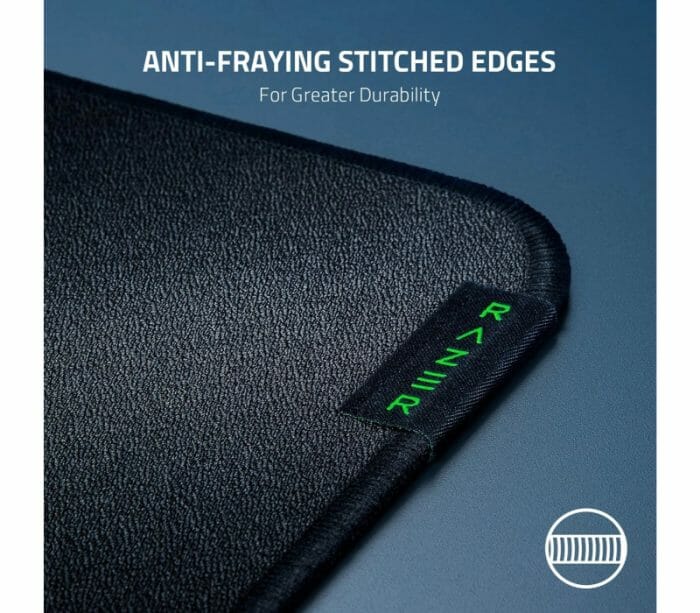 Razer Strider Hybrid Mouse Mat a Soft Base & Smooth Glide Anti-Fraying Stitched Edges - Large