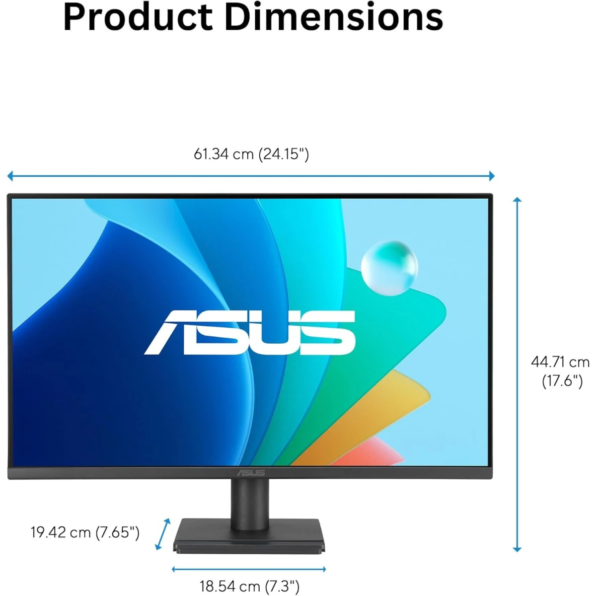 ASUS VA279HG 27” IPS Full HD 120Hz, 1ms, Adaptive Sync, For Working & Gaming, Eye Care Plus, Blue Light Filter, Flicker Free, SmoothMotion, DisplayWidget