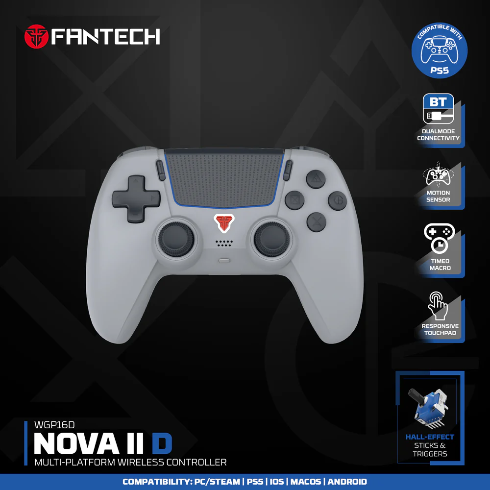 Fantech NOVA II D WGP16D GY Controller Hall Effect (PS5) NEW