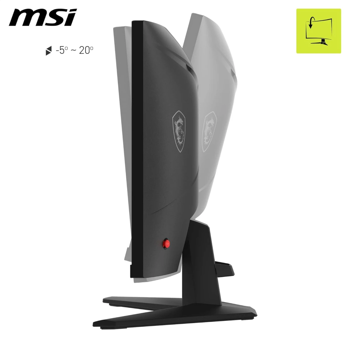 MSI MAG 244C 24" Curved 1500R Full HD 180Hz 1ms HDR Ready AMD FreeSync Frameless Night Vision w/ Anti-Flicker & Less Blue Light - Black