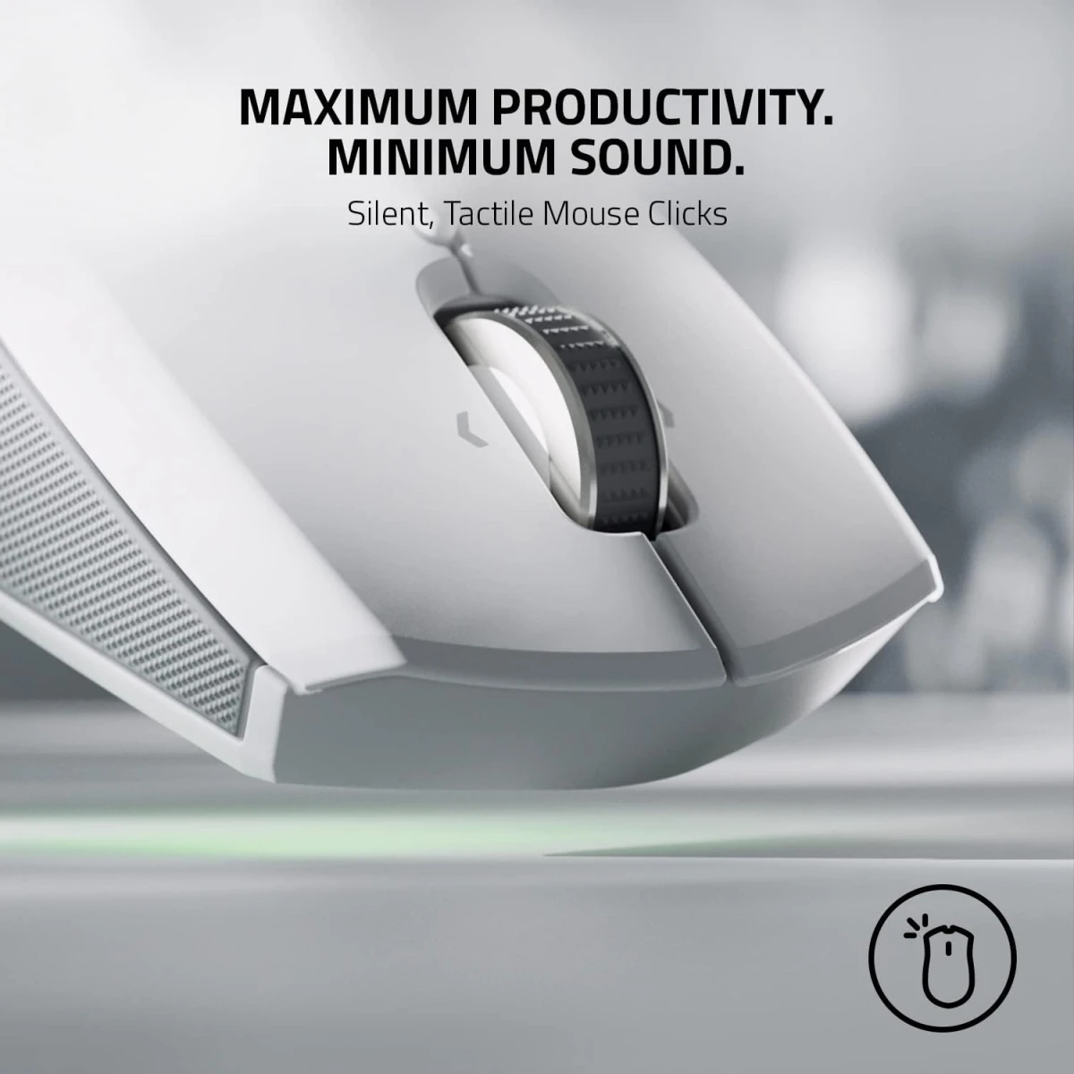 Razer Pro Click Mini Portable Wireless Silent Tactile Sleek & Compact HyperScroll Technology Productivity Dongle Connect up to 4 Devices 7 Programmable Buttons