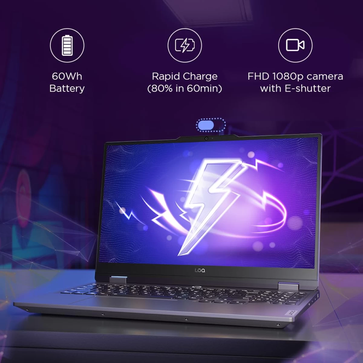 Lenovo NEW LOQ Gaming (2025) 13Gen Intel Core i7 13650HX 14-Cores w/ AI Engine+ LA1 Chip & Nvidia RTX 5060 8GB DDR7 & IPS 144Hz Display - Luna Grey