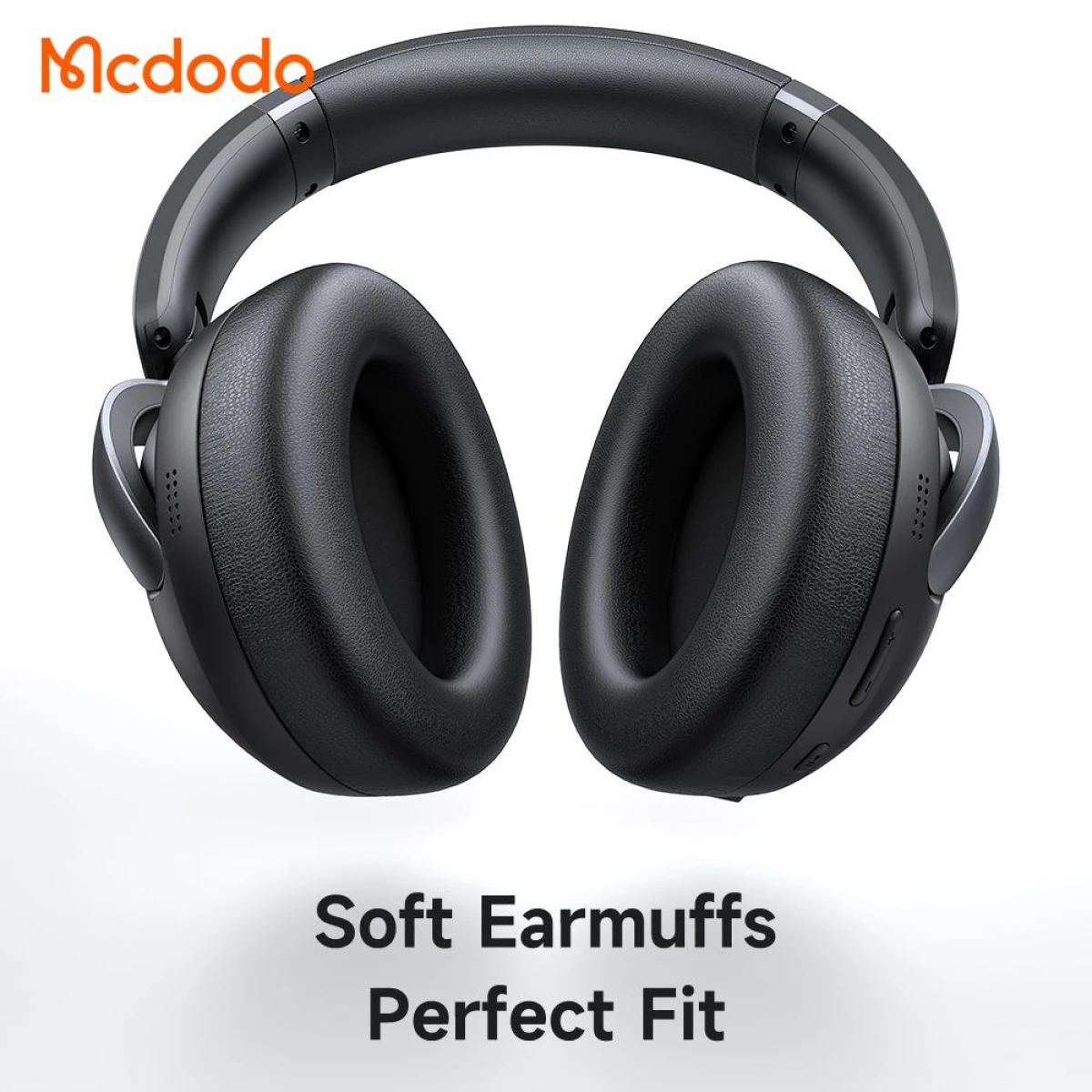 Mcdodo HP-1400 Bluetooth 5.3 Active Noise Cancelling Headphones up to 70H Playtime, With Long ANC 35H, 40mm Dynamic Drivers - Black