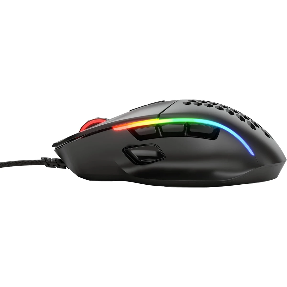 GloriousModel I Wired 69G Superlight 2 Swappable Buttons RGB PTFE Feet 9 Programmable Buttons Side Thumb Rest - Matte Black