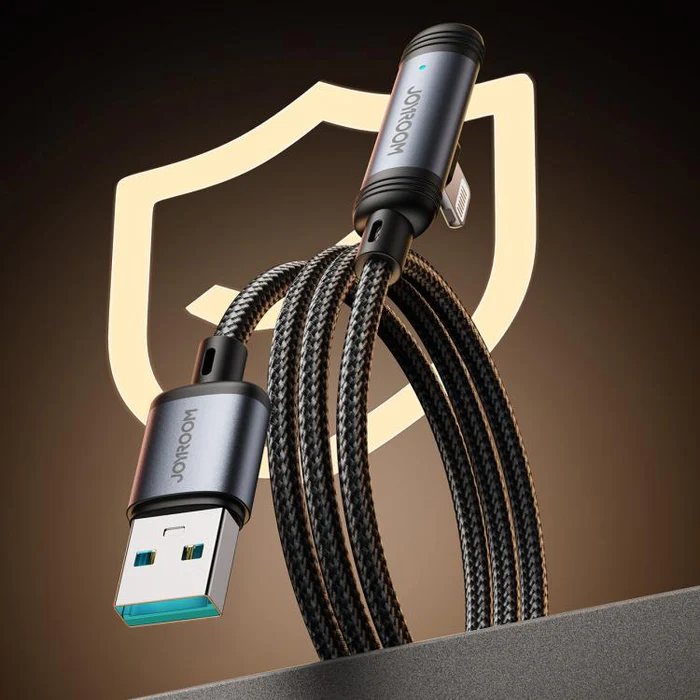 JOYROOM S-A56 USB to Lightning 3A 90° Fast Charging Cable 1.2m
