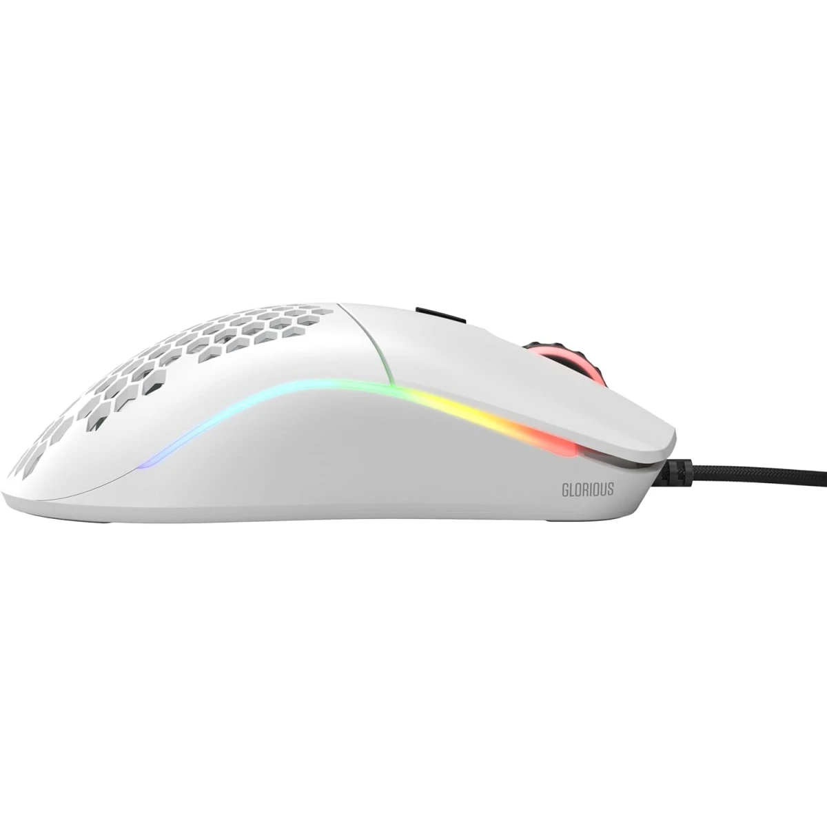 Glorious Model O 67G Superlight Honeycomb Mouse RGB USB Mouse - Matte White