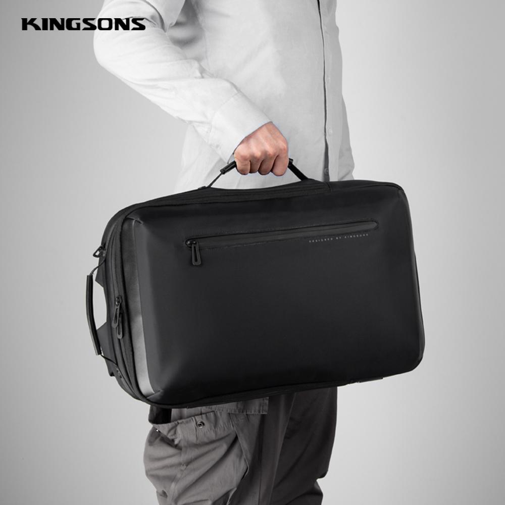 Kingsons KS3223W Laptop Waterproof Backpack 15.6 Inch with Charging Port