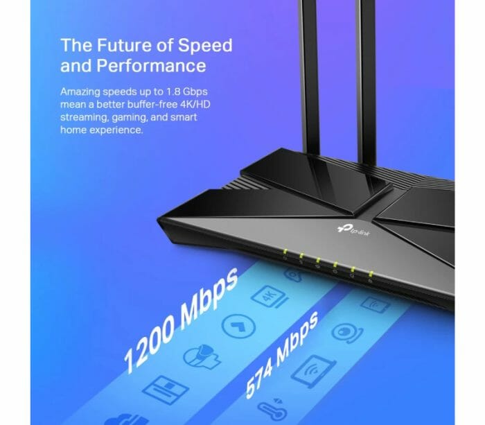 TP-Link Archer AX23 AX1800 WiFi 6 Smart WiFi Dual Band Gigabit Wireless Long Range Coverage
