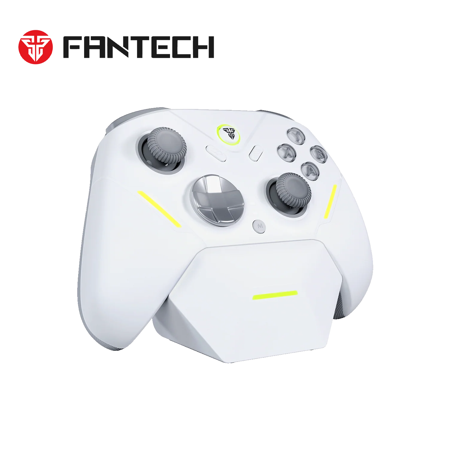 Fantech ZENITH PRO Wireless Gamepad RGB Multi-Platform Hall-Effect Game Controller with Charging Dock WHITE 