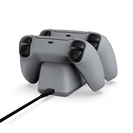 DOBE PS5 CHARGING DOCK 2 IN 1 USB C CABLE FAST CHARGING SPEED - Gray