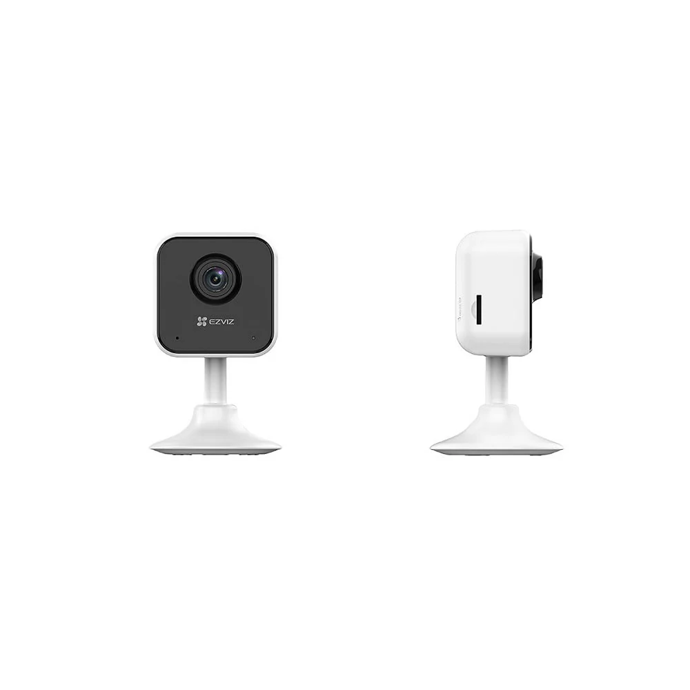 EZVIZ by Hikvision 1080p Wireless Smart Home Camera Night Vision Motion Detection Sound Alerts Privacy Mode Two Way Talk MicroSD Card Upto 512GB Google Assistant & Alexa H1C White hover