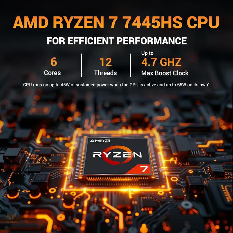 ASUS TUF A16 (2025) AMD Ryzen 7 7445HS, Gaming Laptop Nvidia RTX 4050 6GB DDR6 & IPS 144Hz Display 16" Mecha Gray Windows 11 Home