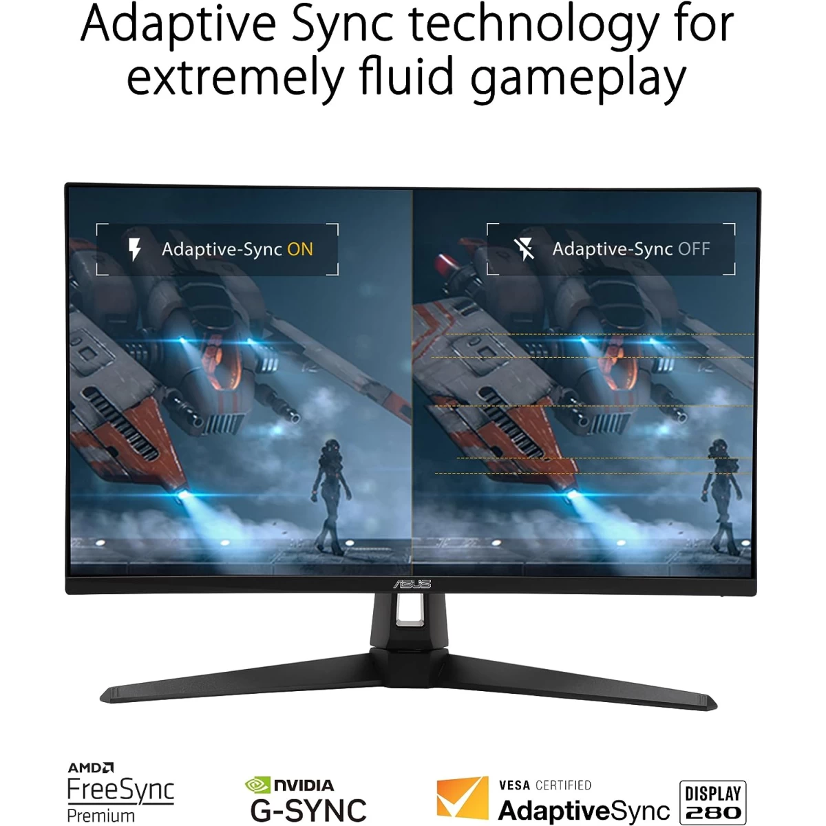 ASUS TUF Gaming VG279QM1A 27” Fast IPS Full HD 280Hz 1ms Extreme Low Motion Blur Sync G-SYNC Compatible - Black