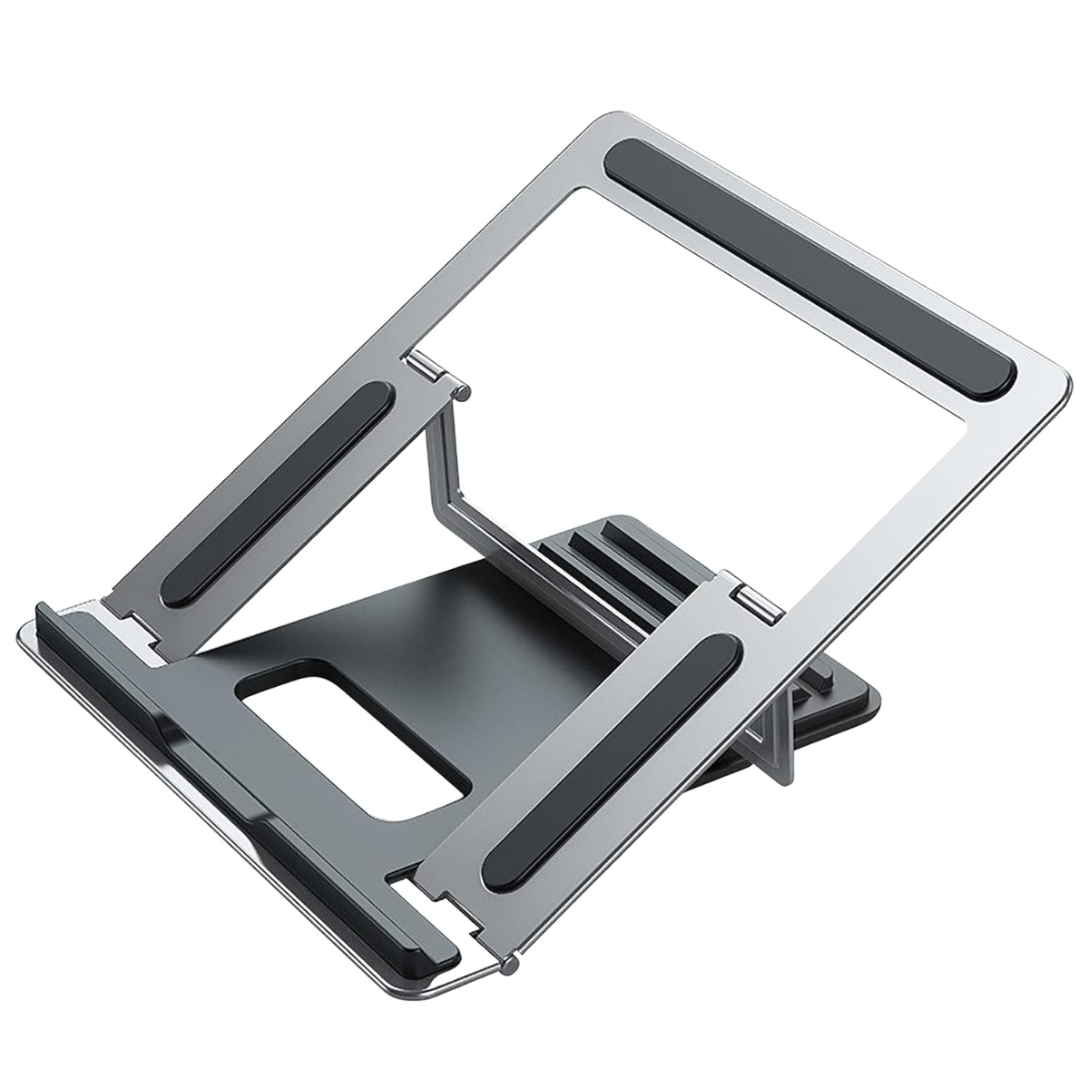 Laptop Holder Foldable Portable Tablet Computer Stand Cooling Collapsible Lifting Aluminum Alloy Stand for Desk Compatible wi Various Laptop hover