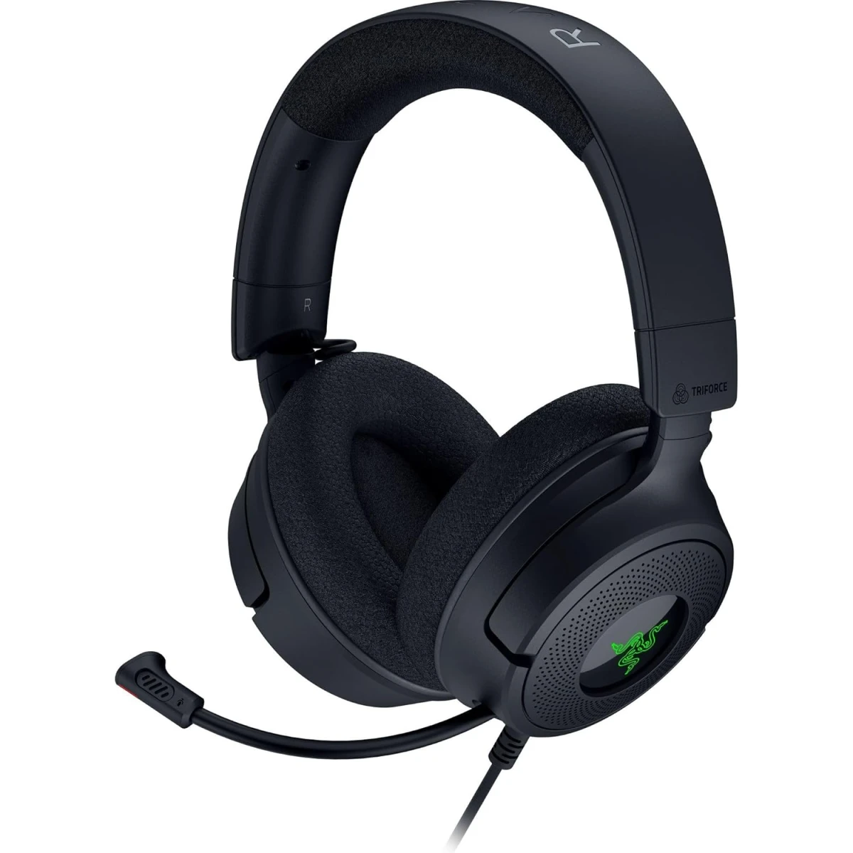 Razer Kraken V4 X Wired 40mm Drivers Cardioid Mic Memory Foam Cushions Chroma RGB Lighting Type C & Type A Cable For PC, Mac, PS5, Nintendo Switch, Steam Deck, Smartphone