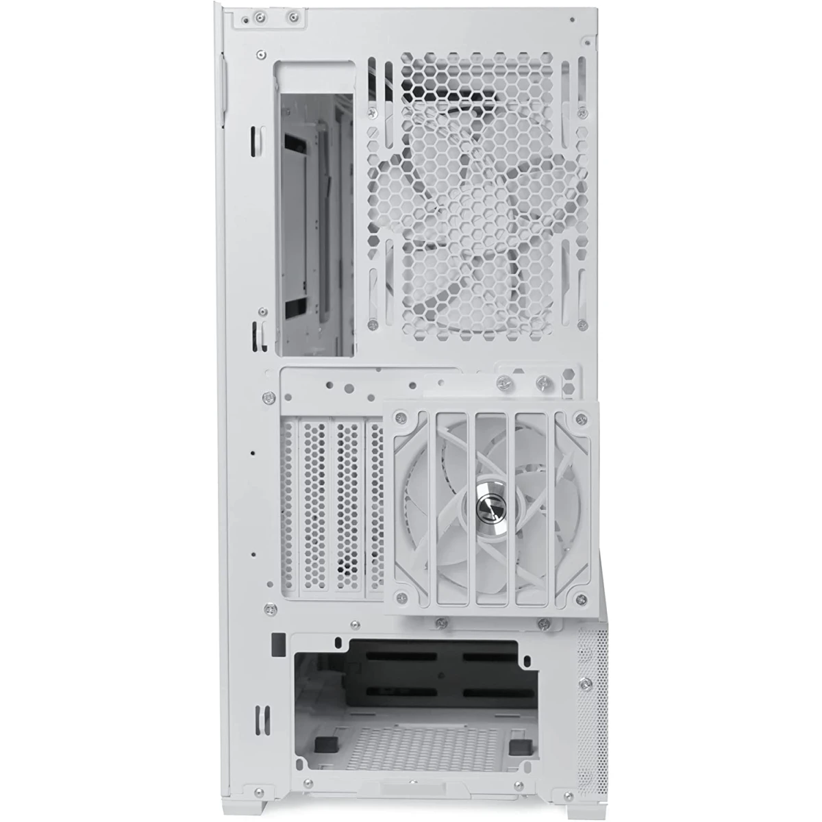 LIAN LI Lancool 216RW MESH High Airflow ARGB Mesh Front Panel w/ 3 PWM Fans w/ USB Type-C - White