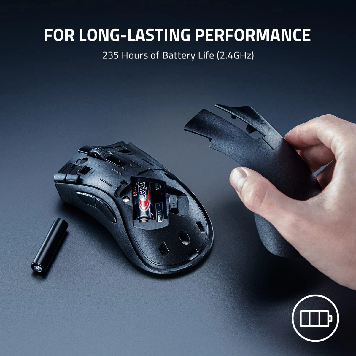 Razer DeathAdder V2 X HyperSpeed Ultra-Fast Wireless 7 Buttons Mechanical Switches 14K DPI