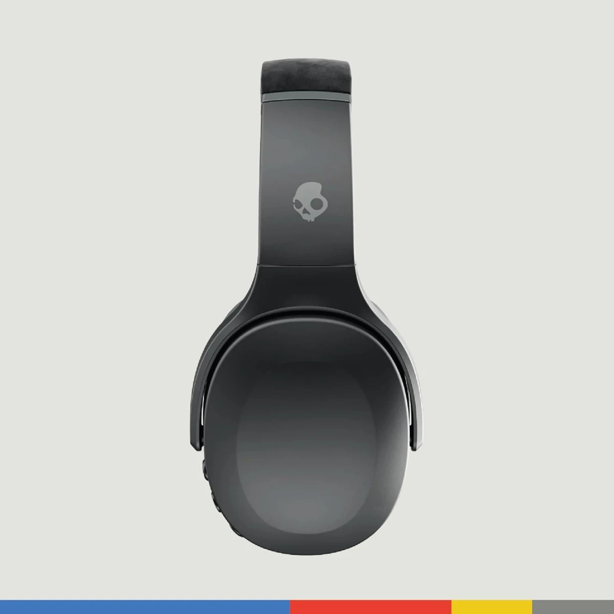 Skullcandy Crusher Evo Wireless Bluetooth Headphones with Multi-Sensory Bass and Charging Cable, Noise Isolating Over-Ear Fit, Up to 40 Hours Battery, Microphone for iPhone Android - Black