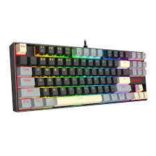Redragon K552 LGY-R KUMARA edition,Wired Rainbow Mechanical Gaming Keyboard with High-precision machinery manufacture, Double injection keycaps - Red Switch