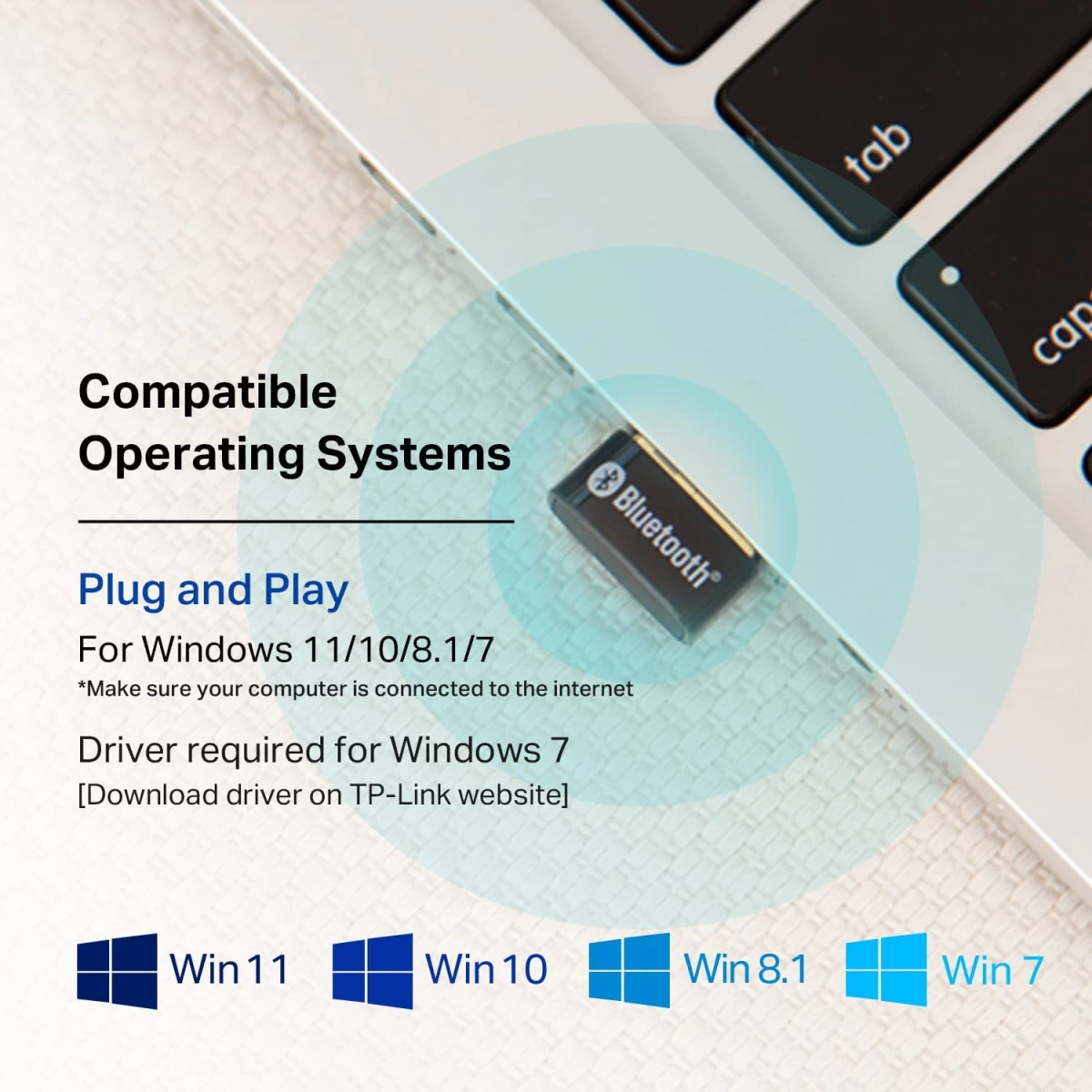 TP-Link UB500 USB Bluetooth Adapter for PC Supports Computer, Headsets, Speakers, PS4/ Xbox Controllers