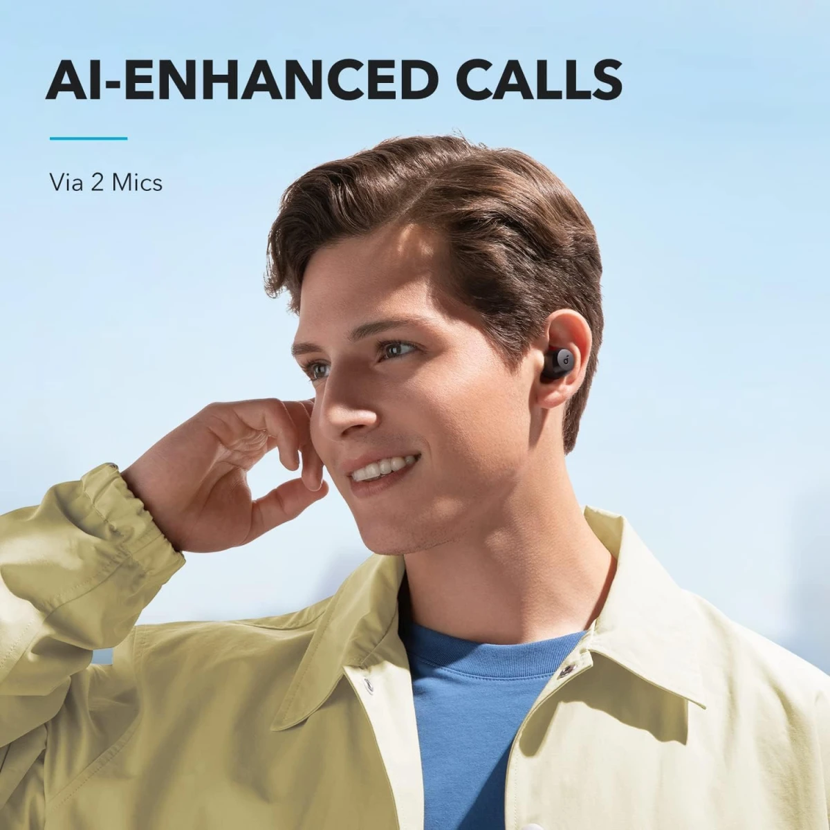 Anker Soundcore A25i Bluetooth 5.3, App Custom Sound 28 Hours Playtime Water Resistant 2 Microphones for Clear Calls Unique Earphone Mode - Black