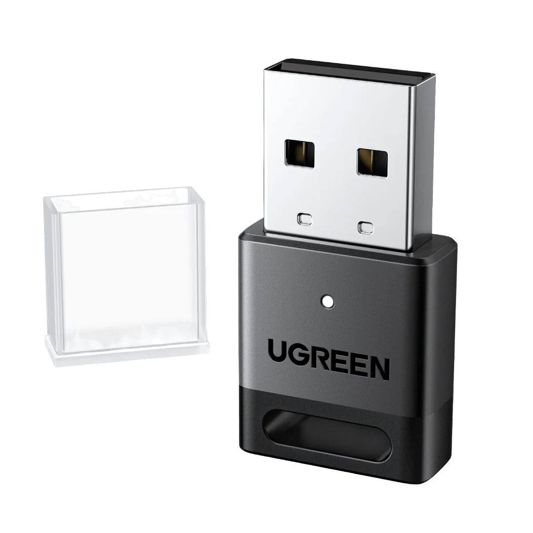UGREEN USB Bluetooth Adapter for PC Bluetooth 5.4 Dongle Receiver EDR & BLE, Plug & Play Supports Windows 11/10/8.1, for Desktop, Laptop, Headphone,Keyboard,Mouse, Speakers,Printer