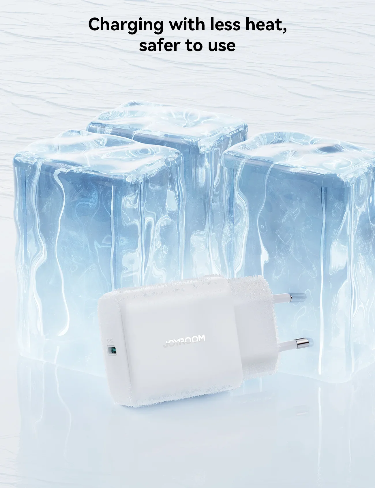 JOYROOM JR-TCF24 PD 30W Charger-White (EU)+C to C 1m White